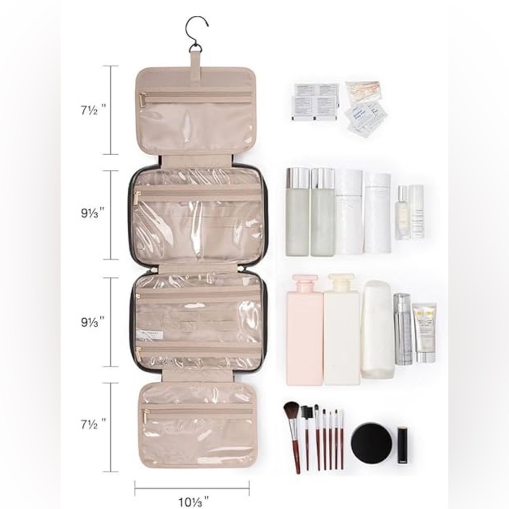 Bagsmart Toiletry & Make Up Bag, Hanging Travel Organizer & Cosmetic Carrier - Picture 3 of 3